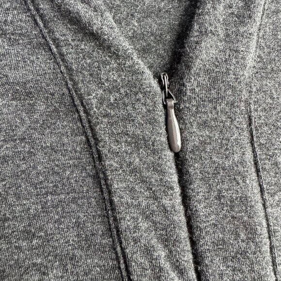 Soft Surroundings Jumpsuit Size‎ S Tamara Cozy Jersey Zip Front Long Sleeve Gray - Picture 4 of 7